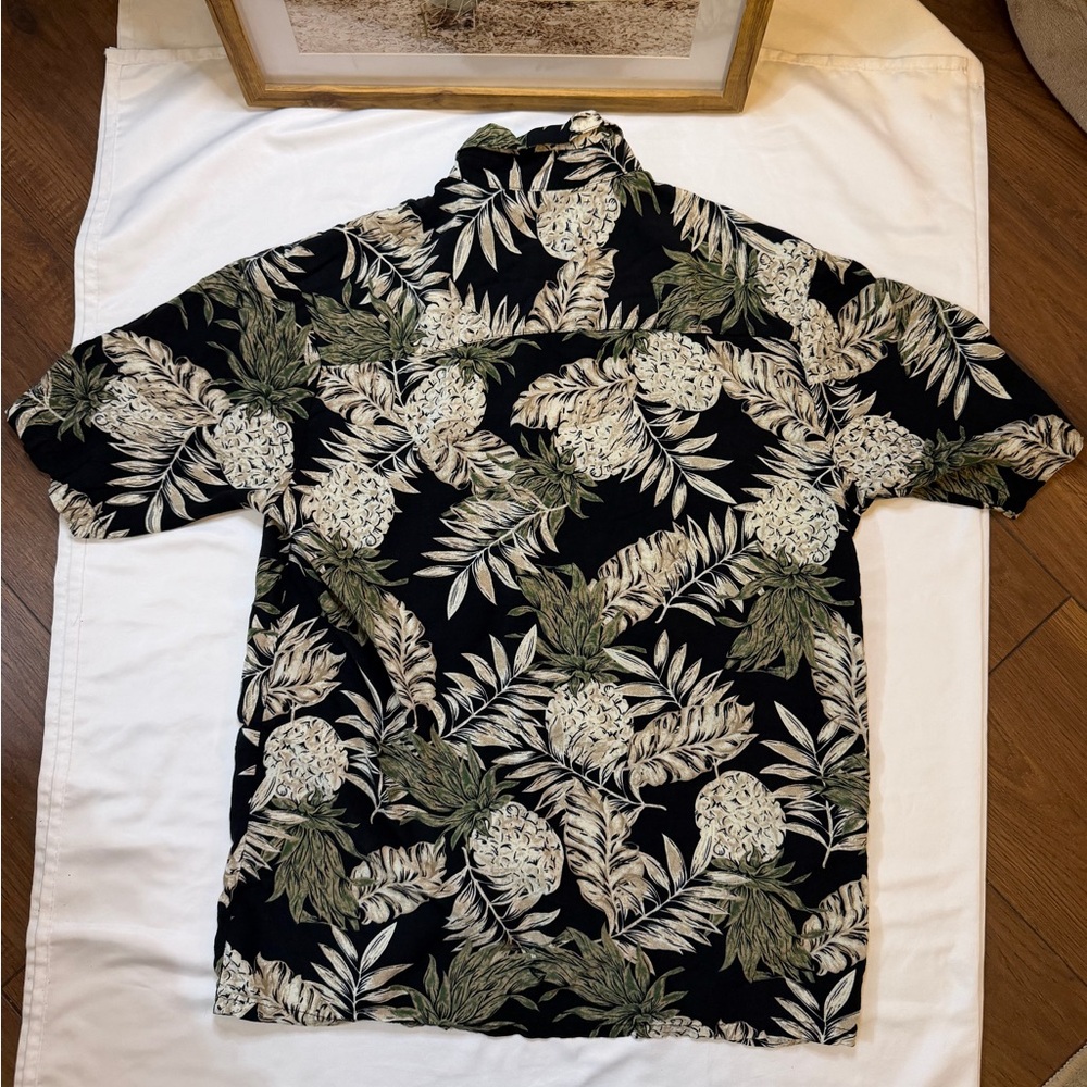 Men’s Puritan size small black Hawaiian shirt - Picture 3 of 4